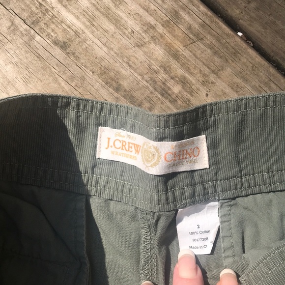 J Crew Chino Weathered Army Green Classic Twill - Picture 4 of 5
